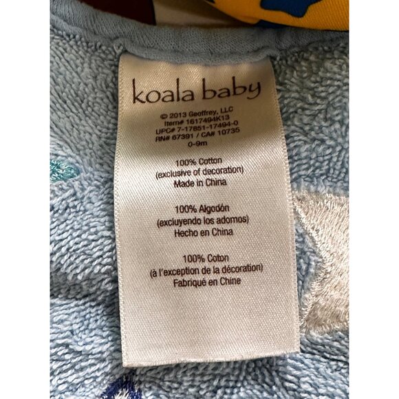 Koala Baby terrycloth fish shaped baby washcloth Vtg Toys R Us DISCONTINUED RARE - Picture 15 of 15
